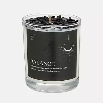VIBE OF YOUR HOME Ароматическая свеча "Balance" с кристаллами обсидиана 190.0
