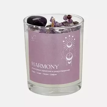VIBE OF YOUR HOME Ароматическая свеча "Harmony" с кристаллами аметиста 190.0