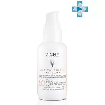 VICHY Capital Soleil UV-Age Daily тонирующий солнцезащитный флюид SPF50+