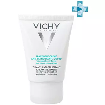 VICHY 7 дней Кремовый дезодорант-антиперспирант, регулирующий избыточное потоотделение, для женщин и мужчин