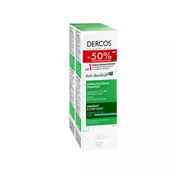 VICHY Набор DERCOS ПРОТИВ ПЕРХОТИ для нормальных и жирных волос