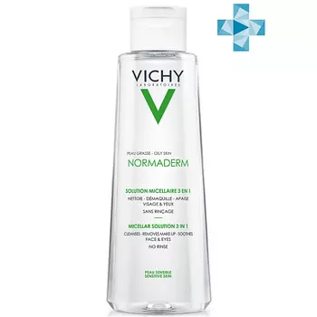VICHY Мицеллярный лосьон для снятия макияжа 3 в 1 Normaderm