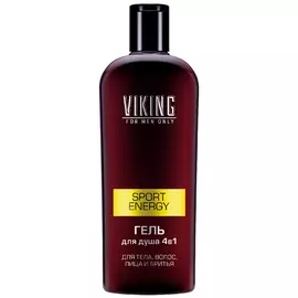 VIKING Гель для душа 4 в 1 "Sport Energy" для тела, волос, лица, бритья Shower Gel 4 In 1 For Face Shave And Body Hair Sport Energy