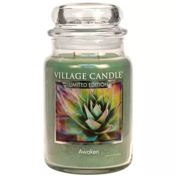 VILLAGE CANDLE Ароматическая свеча "Awaken", большая