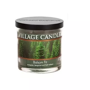 VILLAGE CANDLE Ароматическая свеча "Balsam Fir",стакан, маленькая