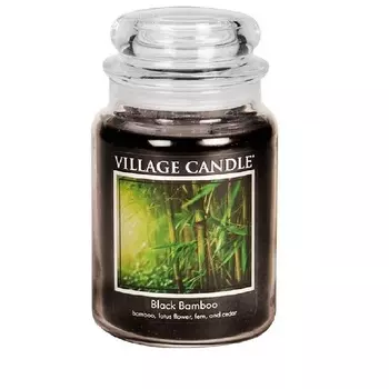 VILLAGE CANDLE Ароматическая свеча "Black Bamboo", большая