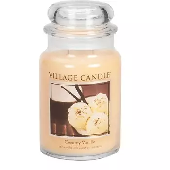 VILLAGE CANDLE Ароматическая свеча "Creamy Vanilla", большая
