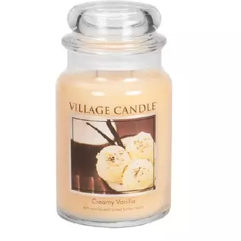 VILLAGE CANDLE Ароматическая свеча "Creamy Vanilla", большая