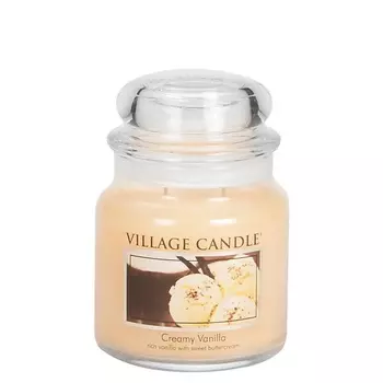 VILLAGE CANDLE Ароматическая свеча "Creamy Vanilla", средняя