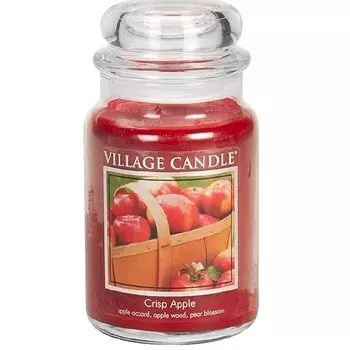 VILLAGE CANDLE Ароматическая свеча "Crisp Apple", большая