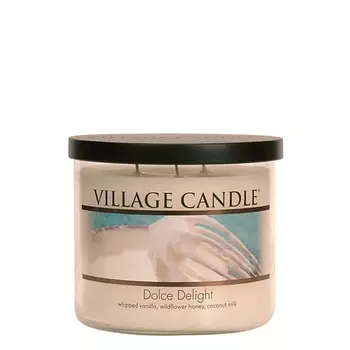 VILLAGE CANDLE Ароматическая свеча "Dolce Delight", чаша, средняя