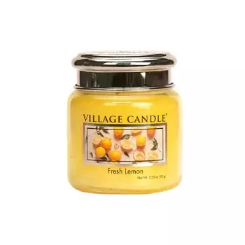 VILLAGE CANDLE Ароматическая свеча "Fresh Lemon", маленькая