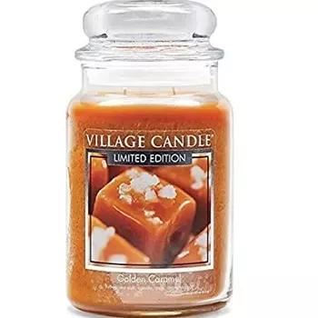 VILLAGE CANDLE Ароматическая свеча "Golden Caramel", большая