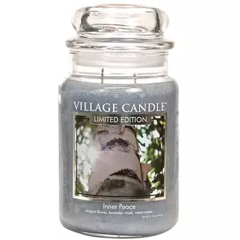 VILLAGE CANDLE Ароматическая свеча "Inner Peace", большая