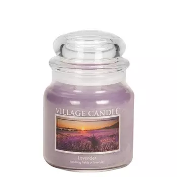 VILLAGE CANDLE Ароматическая свеча "Lavender", средняя