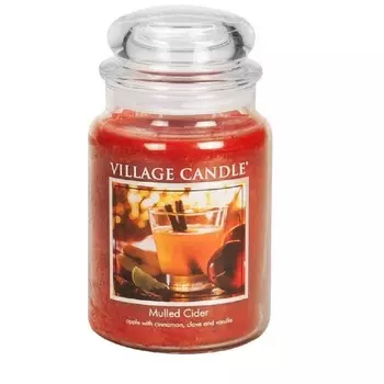 VILLAGE CANDLE Ароматическая свеча "Mulled Cider", большая