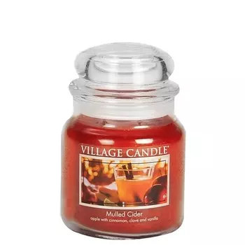 VILLAGE CANDLE Ароматическая свеча "Mulled Cider", средняя