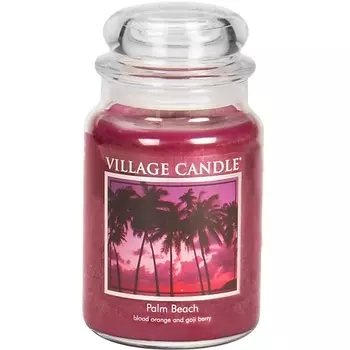 VILLAGE CANDLE Ароматическая свеча "Palm Beach", большая