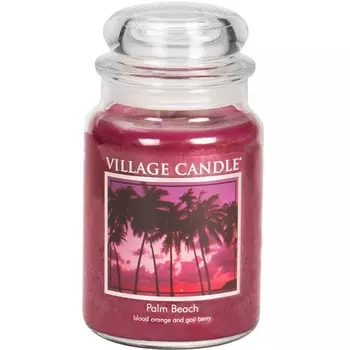 VILLAGE CANDLE Ароматическая свеча "Palm Beach", большая