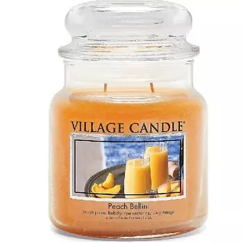 VILLAGE CANDLE Ароматическая свеча "Peach Bellini", средняя