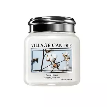 VILLAGE CANDLE Ароматическая свеча "Pure Linen", маленькая