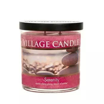 VILLAGE CANDLE Ароматическая свеча "Serenity", стакан, маленькая