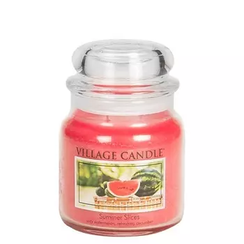 VILLAGE CANDLE Ароматическая свеча "Summer Slices". средняя