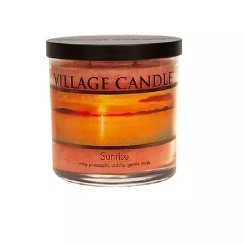 VILLAGE CANDLE Ароматическая свеча "Sunrise", стакан, средняя