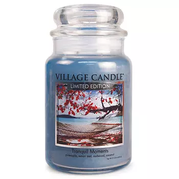 VILLAGE CANDLE Ароматическая свеча "Tranquil Moments", большая