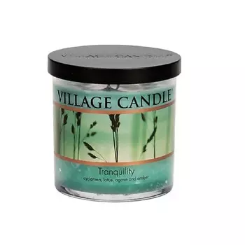 VILLAGE CANDLE Ароматическая свеча "Tranquility", стакан, маленькая