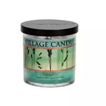 VILLAGE CANDLE Ароматическая свеча "Tranquility", стакан, маленькая