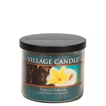 VILLAGE CANDLE Ароматическая свеча "Tropical Getawa", чаша, средняя