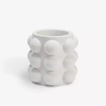 VILLERMO Кашпо Bubbles, для суккулентов, гипс