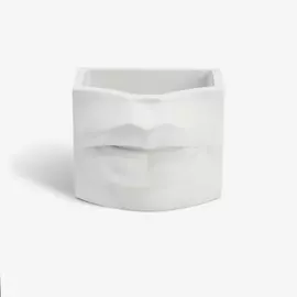 VILLERMO Кашпо "Губы", для суккулентов, гипс