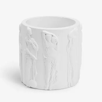 VILLERMO Кашпо "Венеция", для суккулентов, гипс