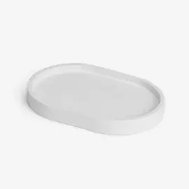 VILLERMO Тарелка декоративная овальная, гипс