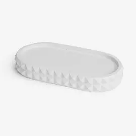 VILLERMO Тарелка овальная КОЛЮЧКА, гипс