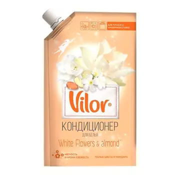 VILOR Кондиционер для белья Миндаль и белые цветы 1000.0