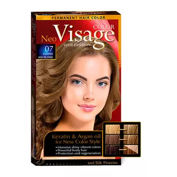 VISAGE COLOR HAIR FASHION Краска для волос Тёмно-пепельно русый Dark Ash Blond 12