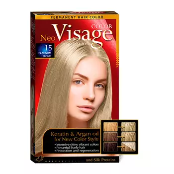 VISAGE COLOR HAIR FASHION Краска для волос Тёмно-пепельно русый Dark Ash Blond 12