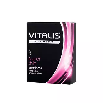 VITALIS Презервативы VITALIS PREMIUM, Super Thin, Ультратонкие 3.0