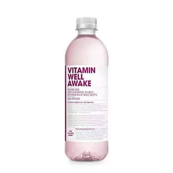 VITAMIN WELL Напиток витаминизированный Vitamin Well Awake со вкусом малины