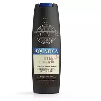 ВИТЭКС Гель-душ для волос ЛЕДНИКОВАЯ ВОДА и ЦИТРУС For MEN AQUATICA 3в1 400.0