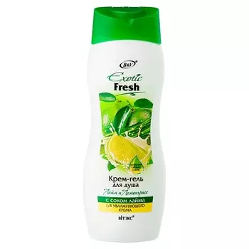 ВИТЭКС КРЕМ-ГЕЛЬ для душа Лайм и Лемонграсс с соком лайма Exotic Fresh 500.0