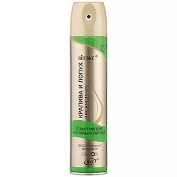 ВИТЭКС Лак для волос экстрасильная фиксация КРАПИВА И ЛОПУХ 215.0