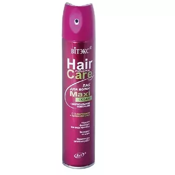 ВИТЭКС ЛАК для волос МAXIобъём суперсильной фиксации с D-пантенолом и протеинами риса 300.0