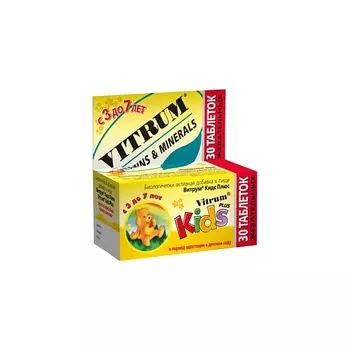 Витрум кидс плюс таб. жев. N30