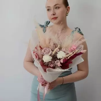 VLSHBN FLOWERS STATE Букет из сухоцветов в нежной гамме