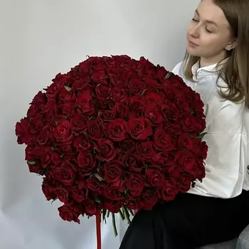 VLSHBN FLOWERS STATE Монобукет из 101 красной розы