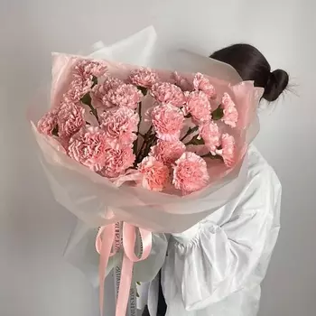 VLSHBN FLOWERS STATE Монобукет из 25 нежно-розовых Гвоздик